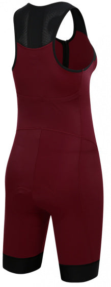 fietsbroek P-Bella dames polyamide bordeaux maat 36