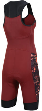 fietsbroek P-Bella Flower dames polyamide rood mt 42