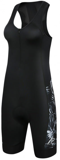fietsbroek P-Bella Flower dames polyamide zwart mt 40