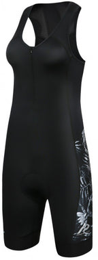 fietsbroek P-Bella Flower dames polyamide zwart mt 36
