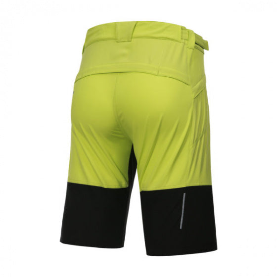 fietsbroek P-bounce heren polyester lime/zwart maat 2XL