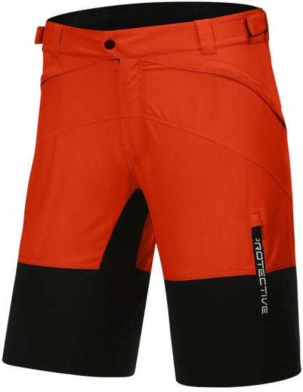 fietsbroek P-bounce heren polyester rood/zwart maat L