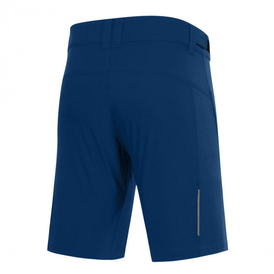 fietsbroek P-Valley dames polyester donkerblauw mt 36