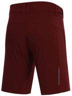 fietsbroek P-Valley dames polyester rood maat 38