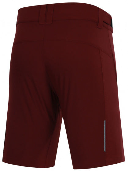 fietsbroek P-Valley dames polyester rood maat 38