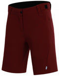 fietsbroek P-Valley dames polyester rood maat 36