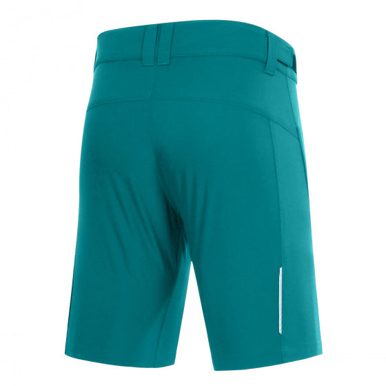 fietsbroek P-valley heren polyester turquoise maat XXL