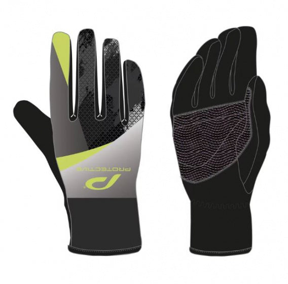 fietshandschoenen P-Light Thermo polyester zwart maat L