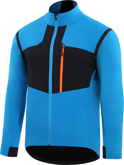 fietsjack P-Fix Me softshell dames blauw maat 5XL