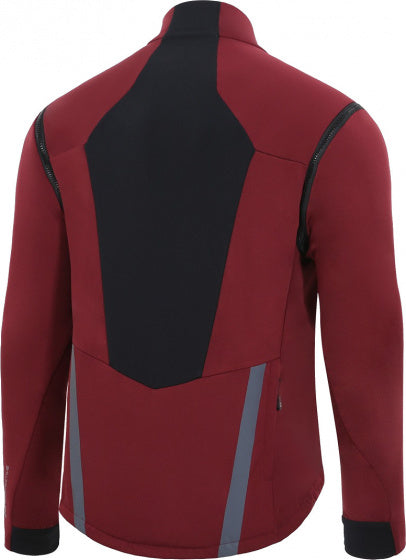fietsjack P-Fix Me softshell dames donkerrood maat 4XL