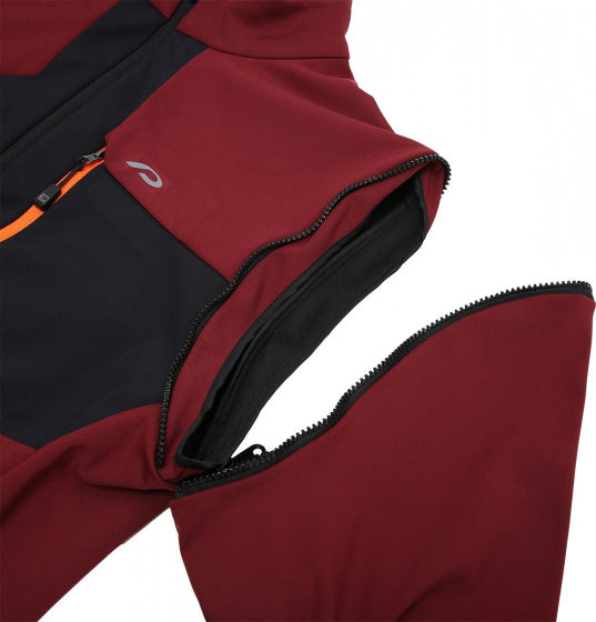 fietsjack P-Fix Me softshell dames donkerrood maat XXL