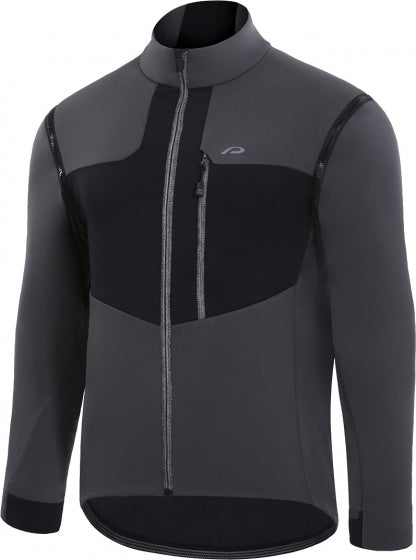 fietsjack P-Fix Me softshell dames grijs maat S
