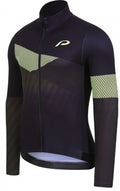 fietsjack P-straight heren polyester navy/geel maat 3XL