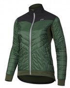 fietsjas P-Attitude dames polyester donkergroen maat 46