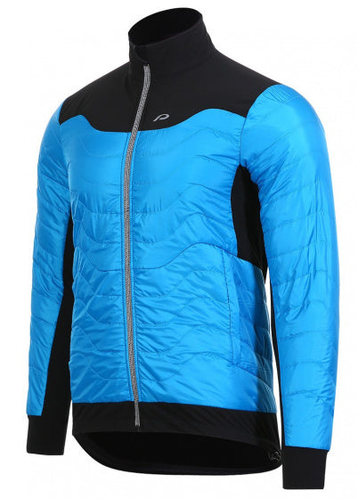 fietsjas P-Attitude heren polyester blauw maat S