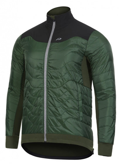 fietsjas P-Attitude heren polyester donkergroen maat 3XL