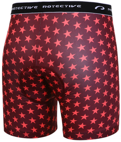 fietsonderbroek P-Sweet Jane dames polyester rood mt 42