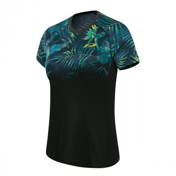 fietsshirt P-Greenthumb dames polyester antraciet maat 40