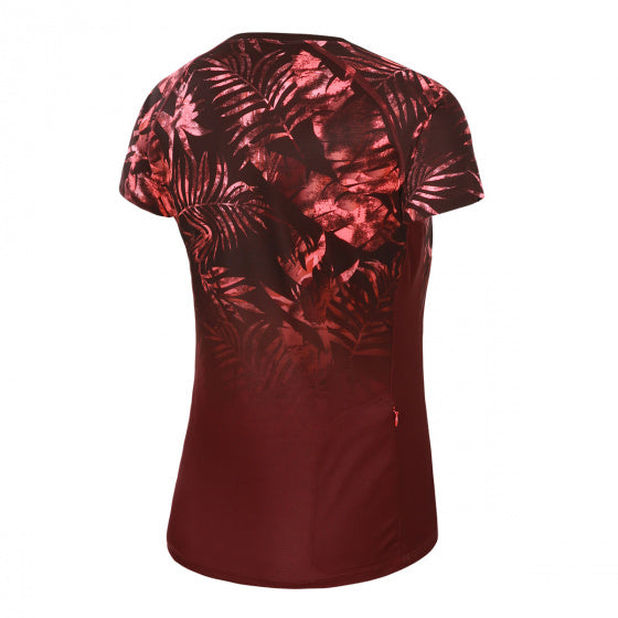 fietsshirt P-Greenthumb dames polyester donkerrood maat 42