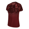 fietsshirt P-Greenthumb dames polyester donkerrood maat 44