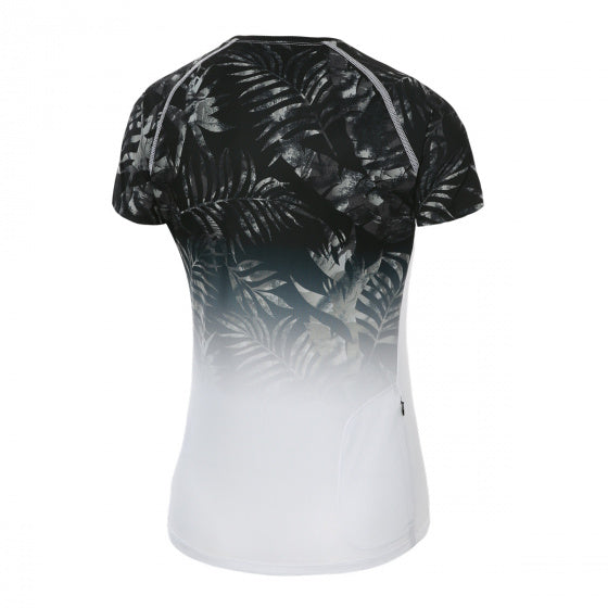 fietsshirt P-Greenthumb dames polyester zwart/wit maat 38