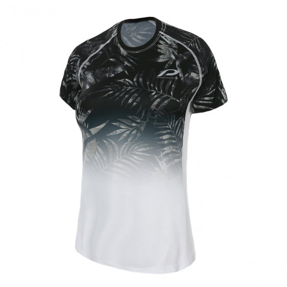 fietsshirt P-Greenthumb dames polyester zwart/wit maat 42