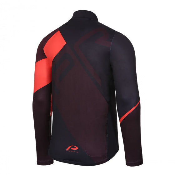 fietsshirt P-Henry Lee heren polyester bordeaux mt 3XL