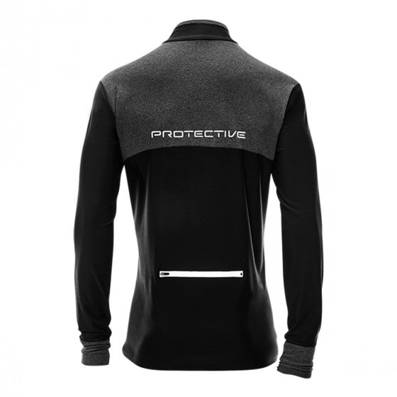 fietsshirt P-Math heren polyamide zwart maat 3XL