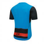 fietsshirt P-Move heren polyester blauw/zwart maat XXL