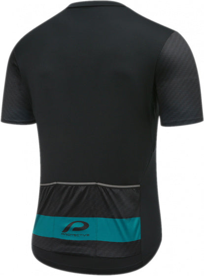 fietsshirt P-Move heren polyester zwart maat S