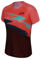 fietsshirt P-On Acid dames polyester rood maat 48