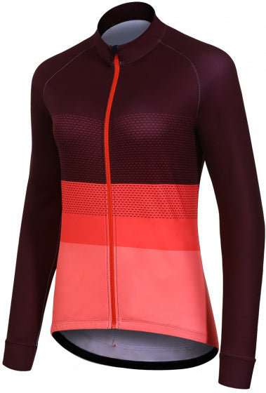 fietsshirt P-Ride Day dames polyester rood/roze mt 46
