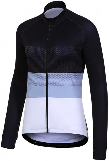 fietsshirt P-Ride Day dames polyester zwart/wit mt 42