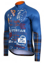 fietsshirt P-Rude heren polyester blauw maat M