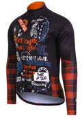 fietsshirt P-Rude heren polyester zwart/rood maat L