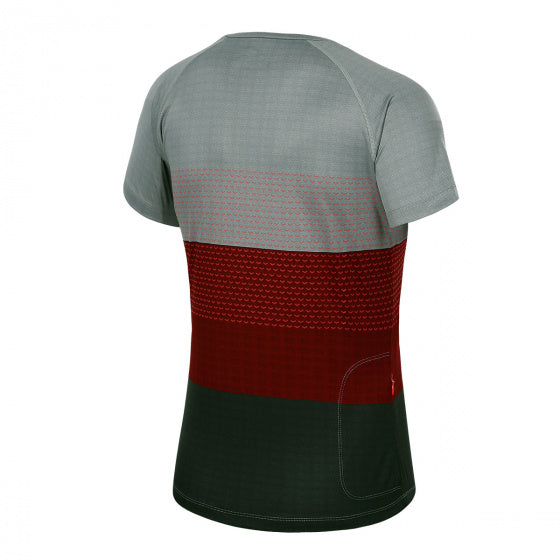 fietsshirt P-Shade dames polyester antraciet maat 36