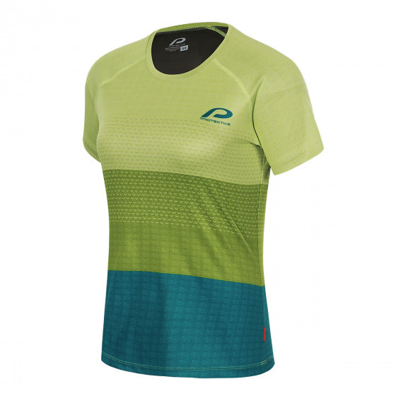 fietsshirt P-Shade dames polyester lime maat 36