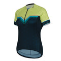 fietsshirt P-Sweet Jane dames polyester blauw/groen mt 48
