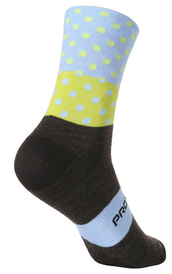 fietssokken P-Ride wol/polyamide blauw mt 35-38