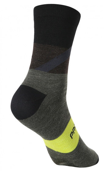 fietssokken P-Stain wol/polyamide grijs mt 40-43