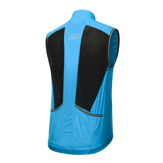 fietsvest P-Ride heren polyester/elastaan blauw maat 3XL