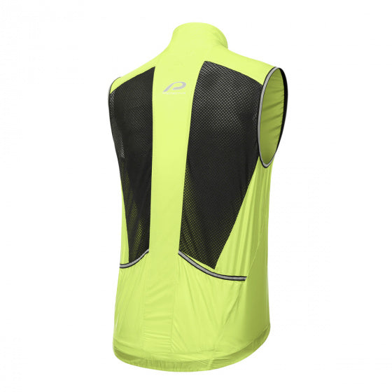 fietsvest P-Ride heren polyester/elastaan lime maat S