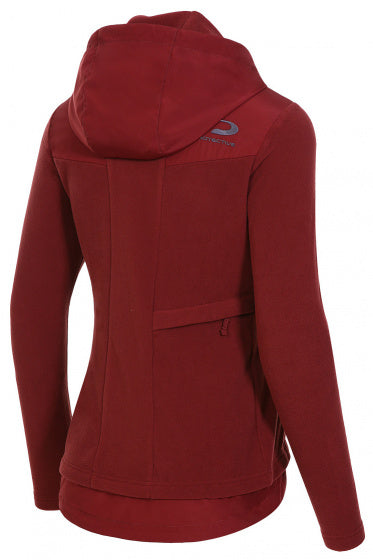 fleecevest P-Signs dames polyester donkerrood mt 44