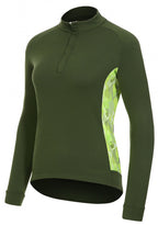 Protective Longsleeve P-Sweet Leafs dames polyester donkergroen mt 42