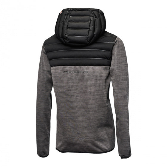 hoody Hybride heren polyester antraciet/zwart mt L