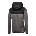 hoody hybride heren polyester antraciet/zwart maat M