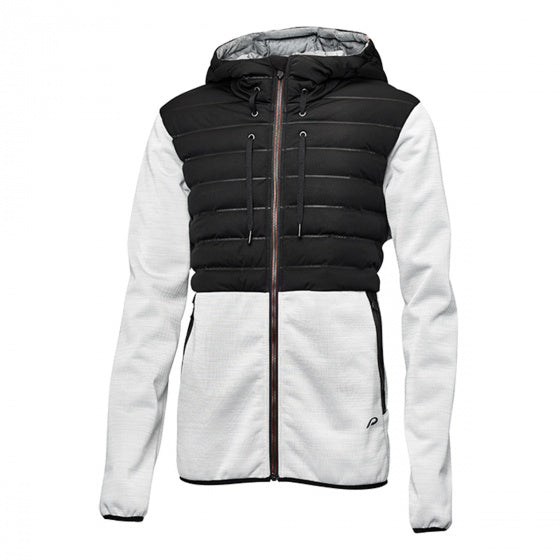 hoody Hybride heren polyester zilver/zwart maat S