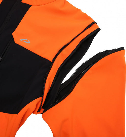 fietsjack P-Fix Me softshell dames oranje maat M