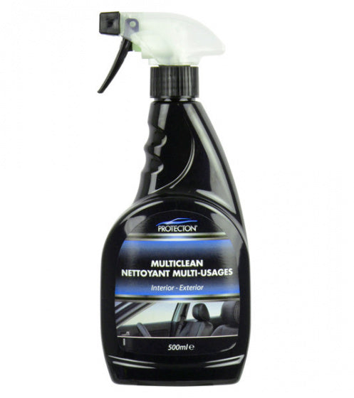 Protecton multiclean interieur exterieur – om kunststof grondig te reinigen te vernieuwen - subtiele zijdeglans afwerking – met aangename fruitige geur - snel gemakkelijk in gebruik - 500ml