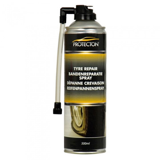 Protecton bandenreparatie spray - voor noodreparaties - repareren van kleine lekkages voor tubeless banden - 500ml